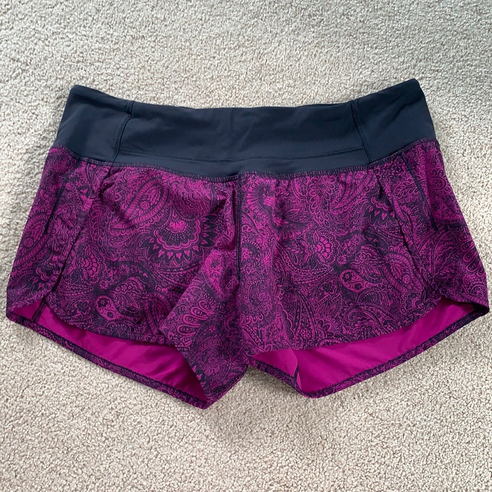 4” LuluLemon Mid-Rise Speed Up Shorts